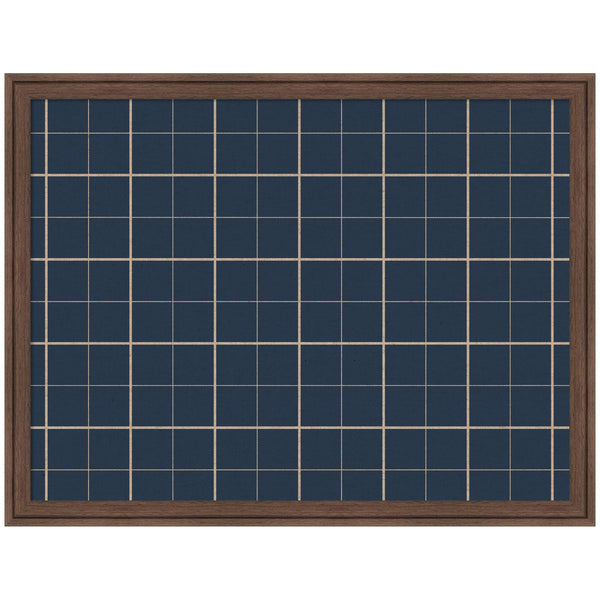 Framed Fabric Pinboard Navy Blue Plaid Wall Organization