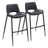 Desi Barstool (Set of 2) Black