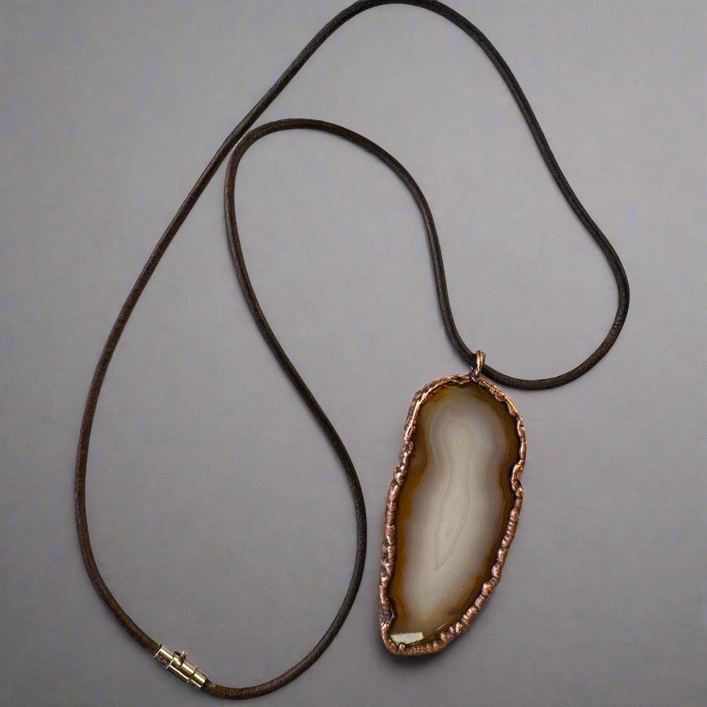 Copper Red Agate Boho Pendant Grounded Confidence | By Blackbird & Sage