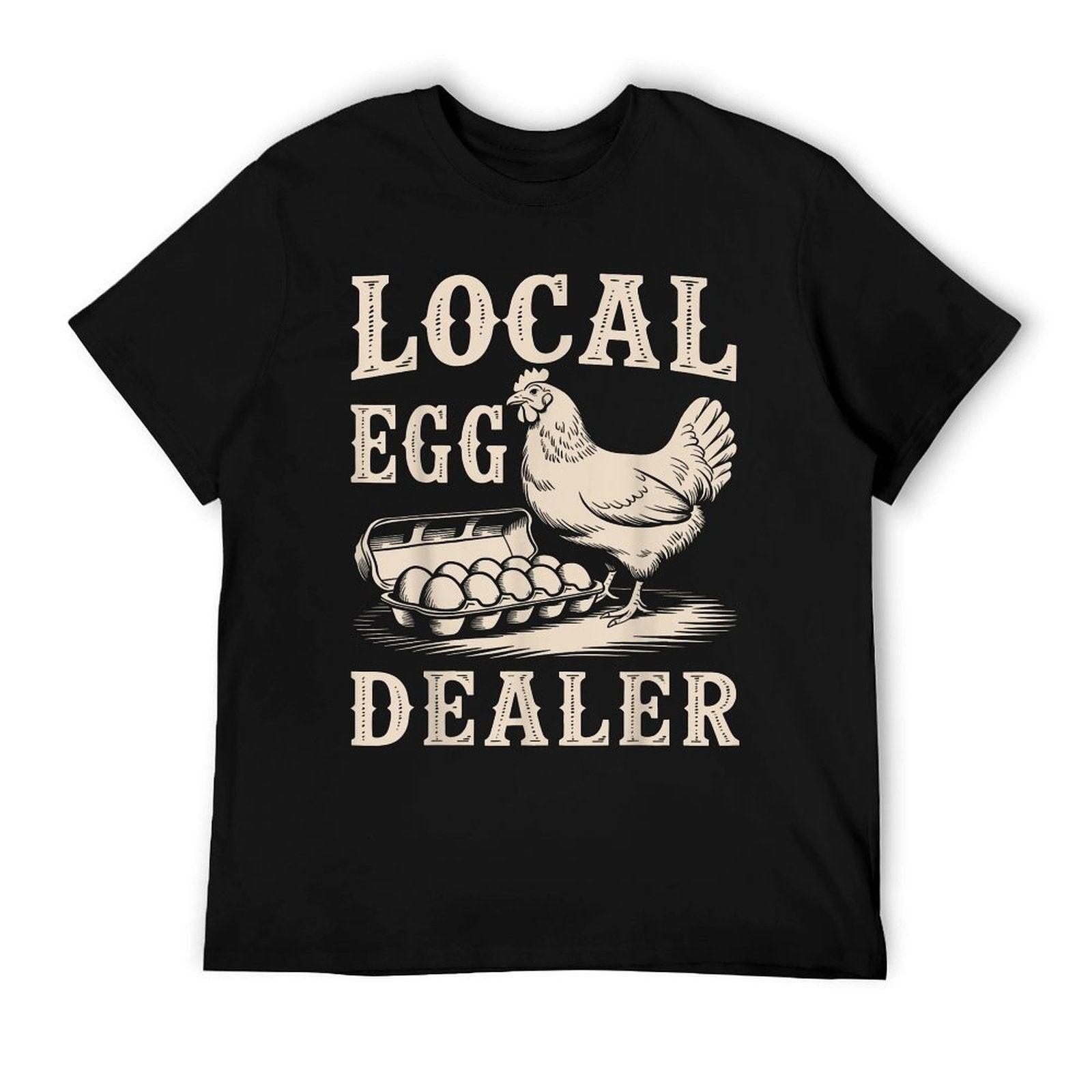 Local Egg Dealer Retro Chicken Funny Farmer Easter T-Shirt