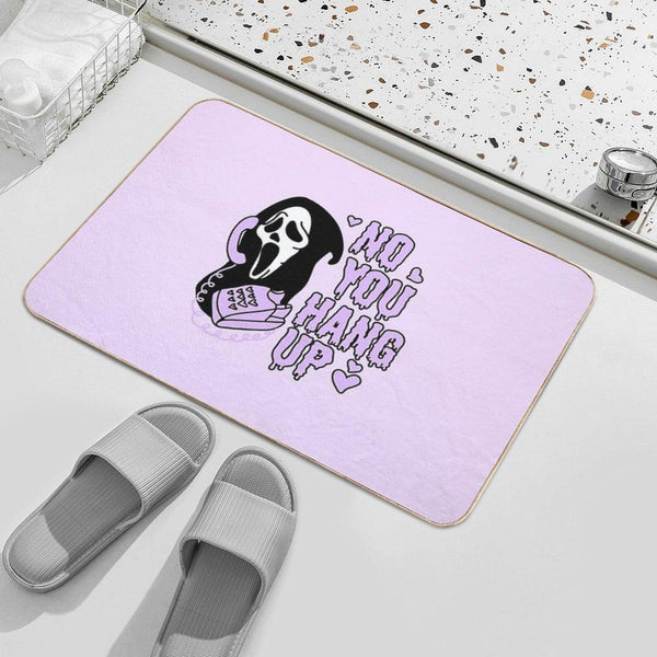 Ghostface No You Hang Up  Valentines Halloween Bath Mat