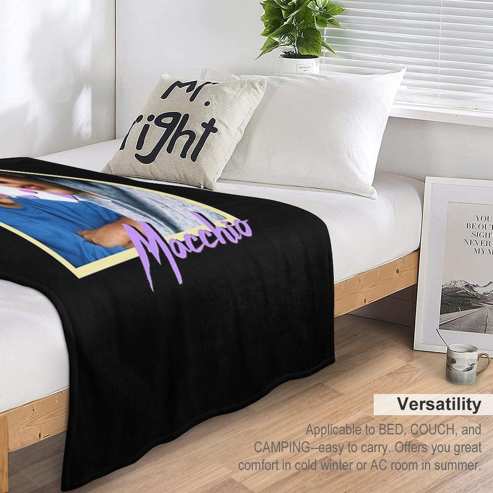 80s Ralph Macchio Essential T-Shirt Throw Blanket