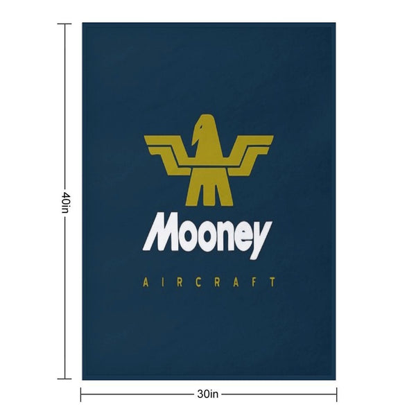 Mooney Aircraft Plush Throw Blanket