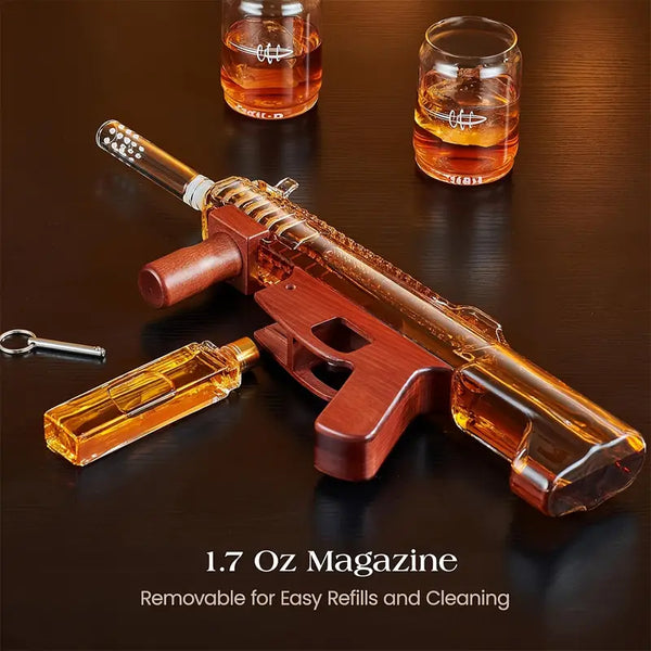 Rat-Tat-Tat Machine-Gun Whiskey Decaner Set