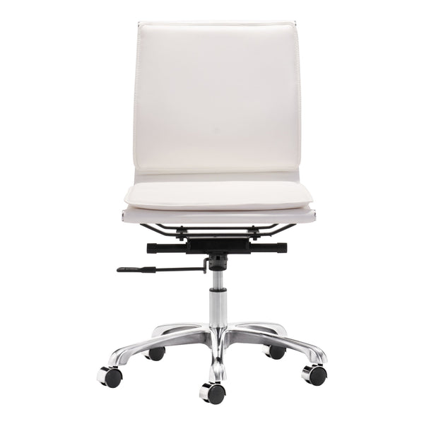Lider Plus Armless Office Chair White