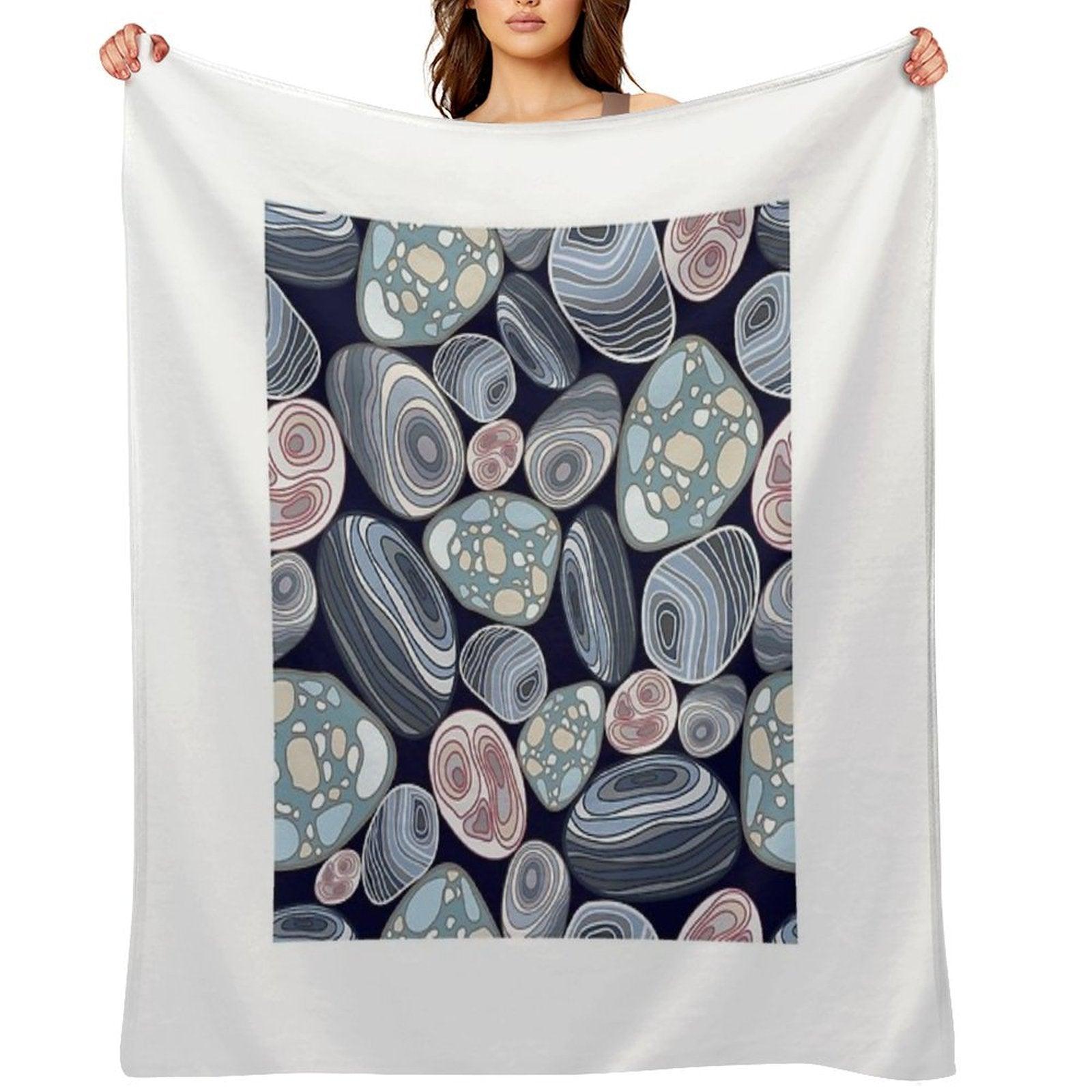 Pattern Stones Throw Blanket