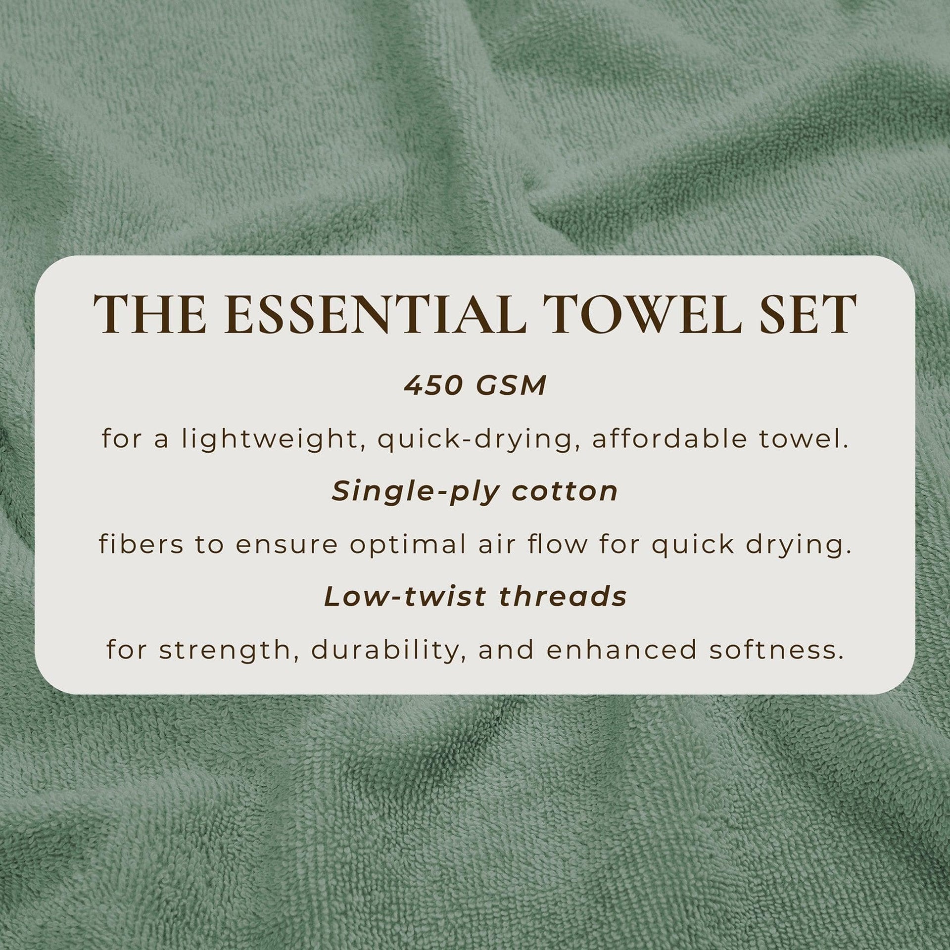 Cotton Terry Bath Towel Set - Cooper Collection