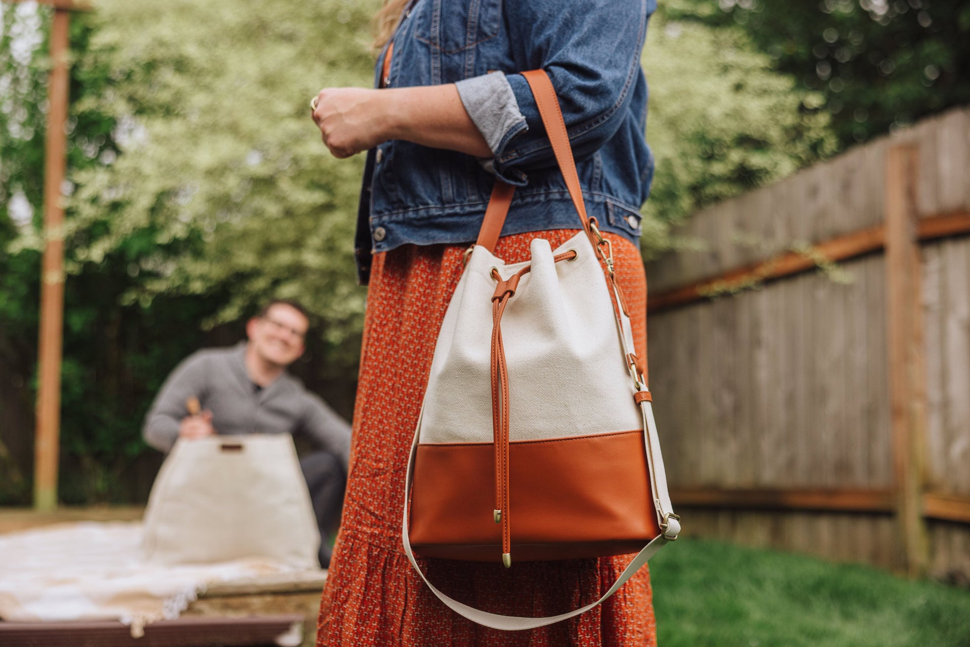 Sirolo Canvas & Leatherette Tote Picnic Time Family of Brands
