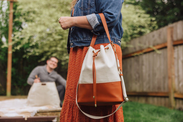 Sirolo Canvas & Leatherette Tote Picnic Time Family of Brands