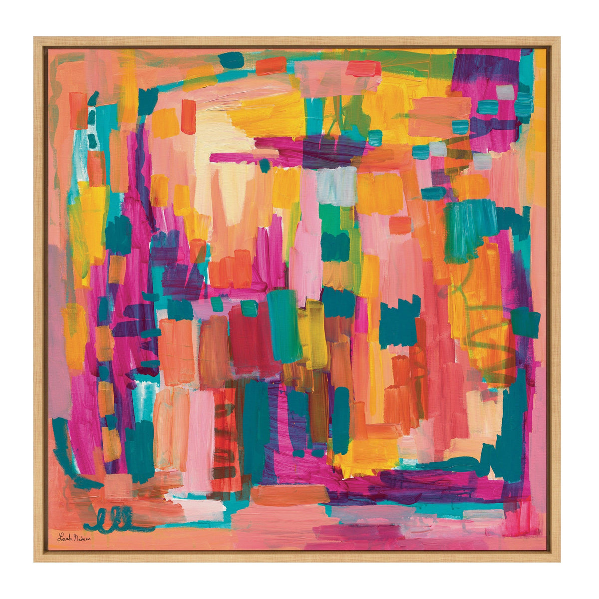Sylvie I Feel Pretty Framed Canvas by Leah Nadeau