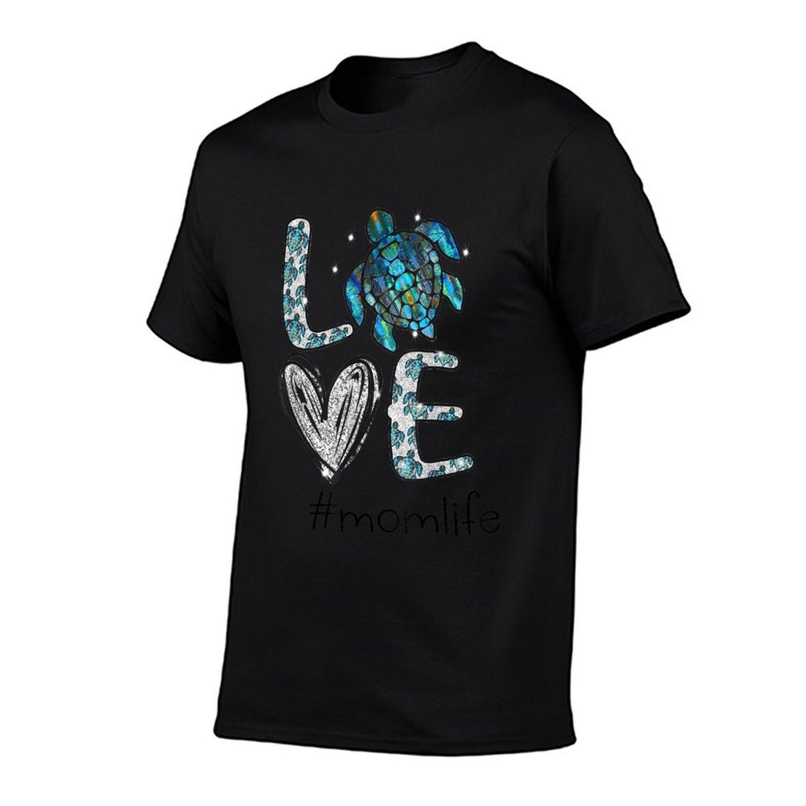 Mom Turtle - Love Mom Life Sea Turtle, Mother's Day Gift T-Shirt