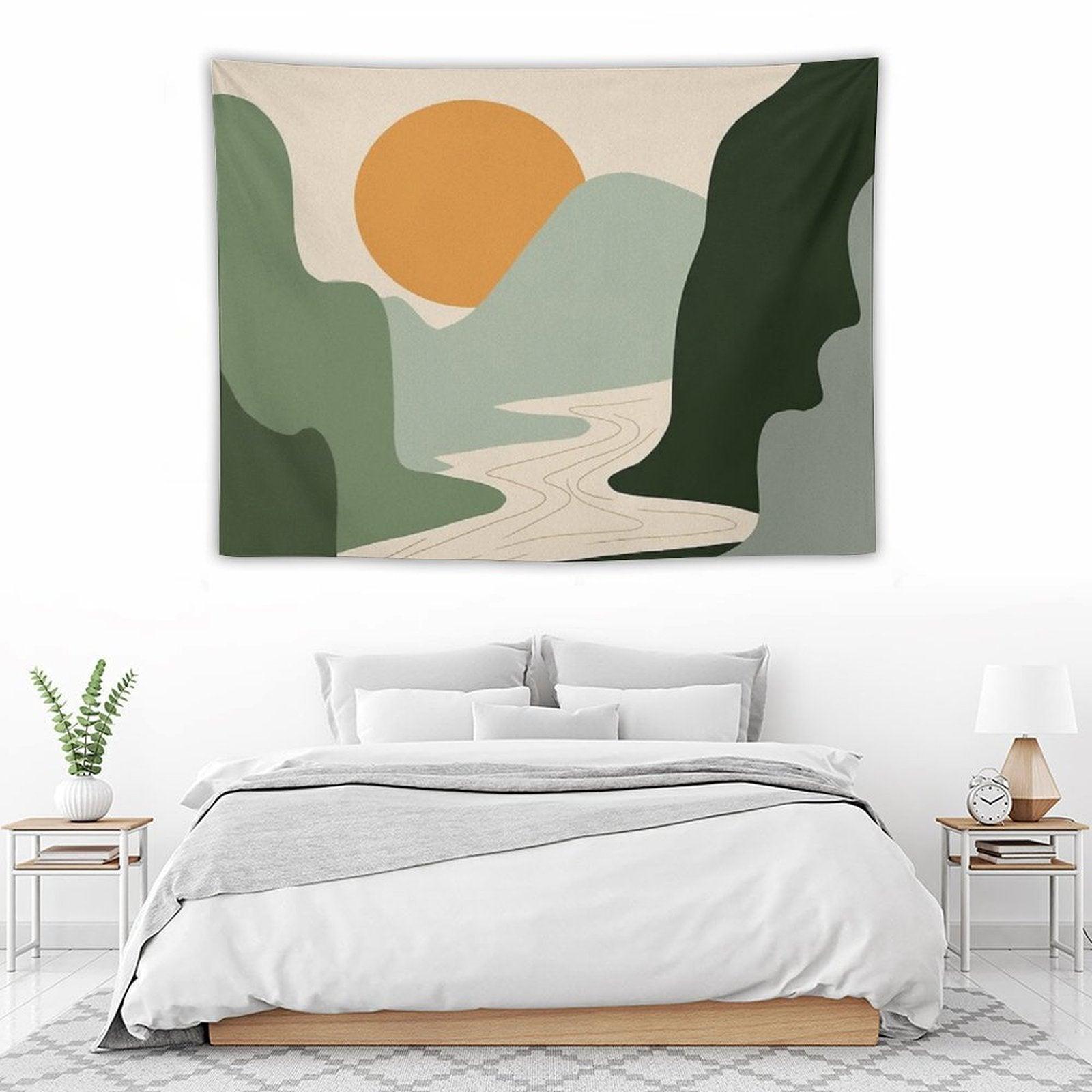 Abstract Sunset Painting 7.2 Tapestry