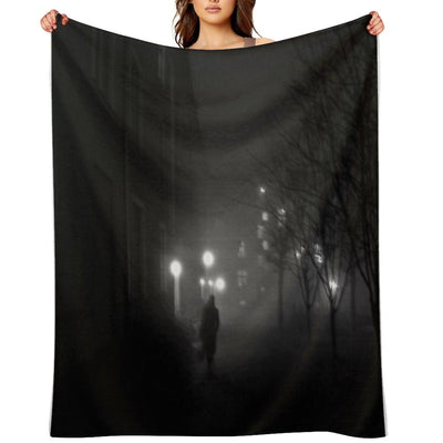 Fog Noir Spy Throw Blanket
