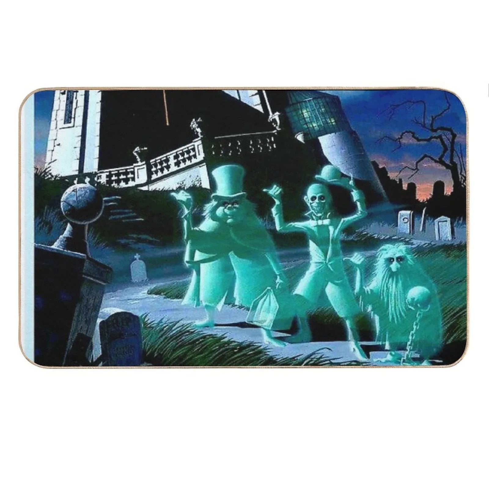 HAUNTED MANSION  Vintage Ghosts Advertising Print Bath Mat