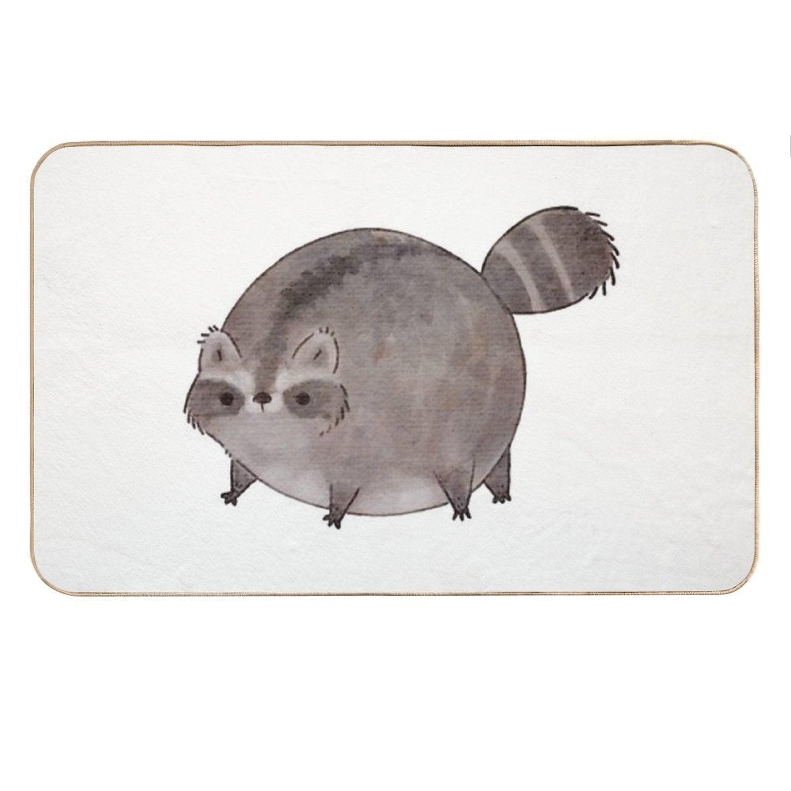 Chubby Trash Panda Bath Mat