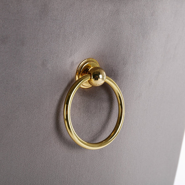 Nikki Collection Modern Tufted Solid Wood Velvet Upholstered Dining Chair with Gold Legs