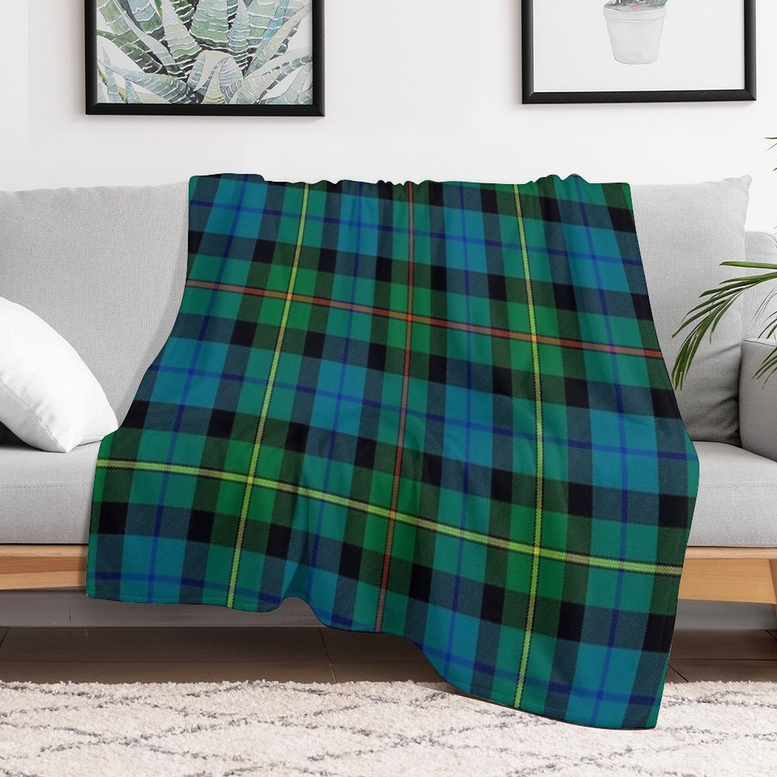 Smith Ancient Tartan Durable Throw Blanket