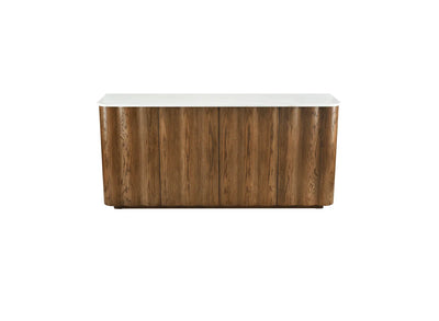 Woodside Credenza - Medium Oak