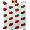 MX5Miata Red Comfort Throw Blanket