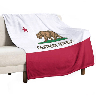 California Republic State Flag of California Multi-functional Throw Blanket