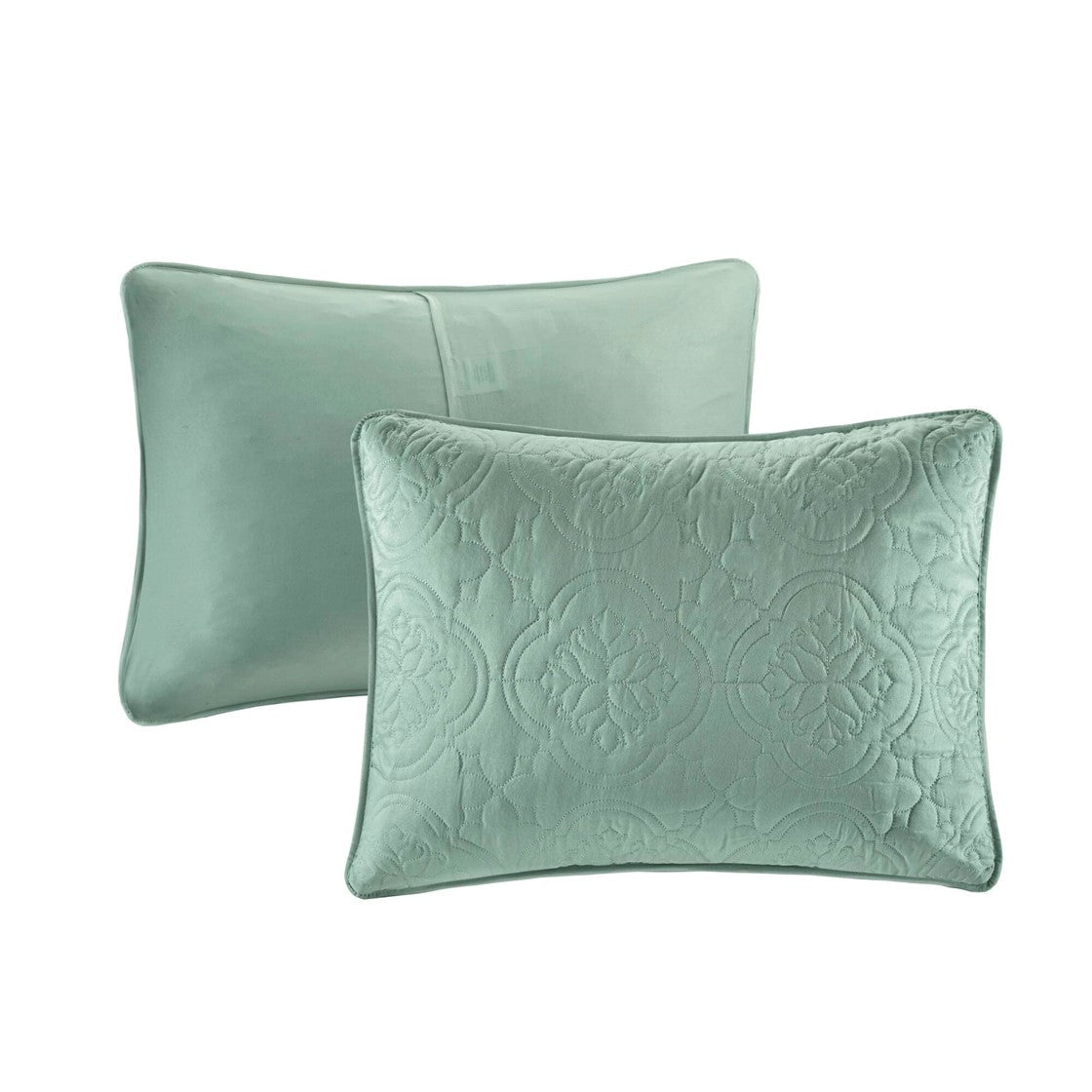 3 Piece Reversible Bedspread Set - Seafoam King/Cal King