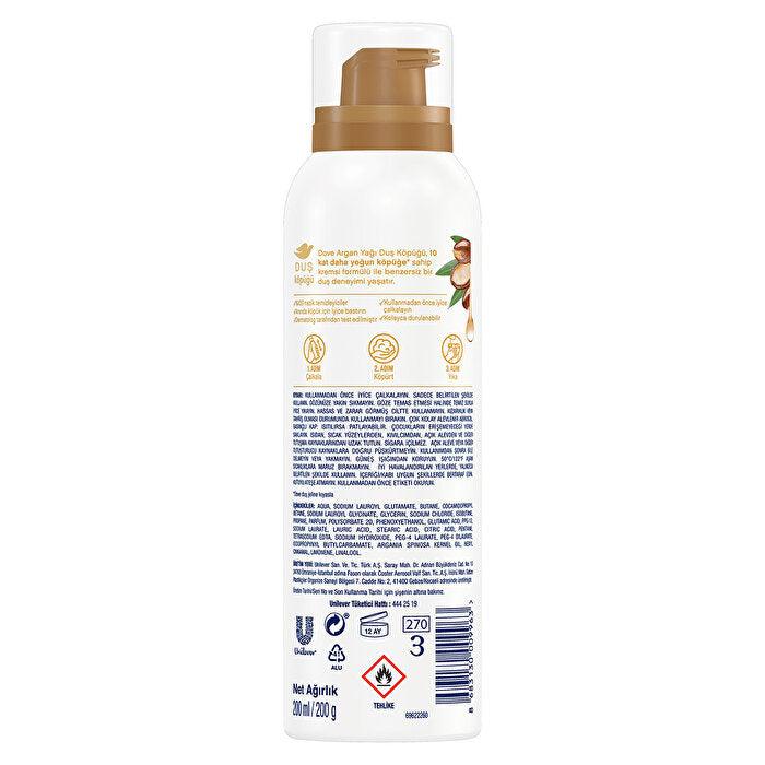 Dove Foam Shower Gel Argan Oil 200 ml x Derby Lady Blade
