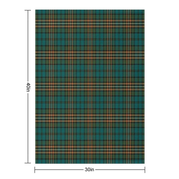 FITZSIMMONS (Fitzsimons) Tartan  Historic Irish Family Name Plaid Design Throw Blanket