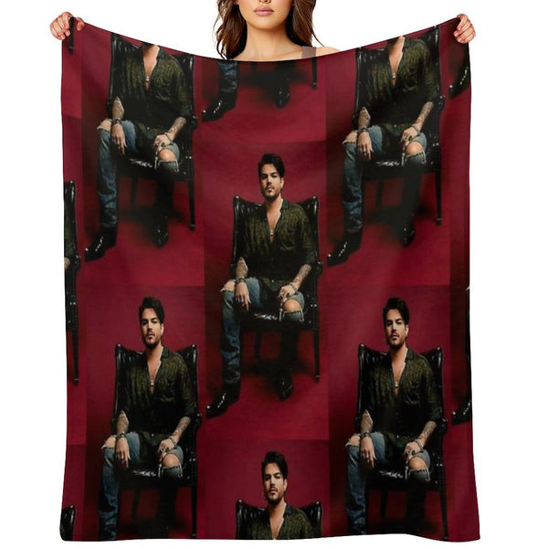 Hot Adam Lambert Easy Care Throw Blanket