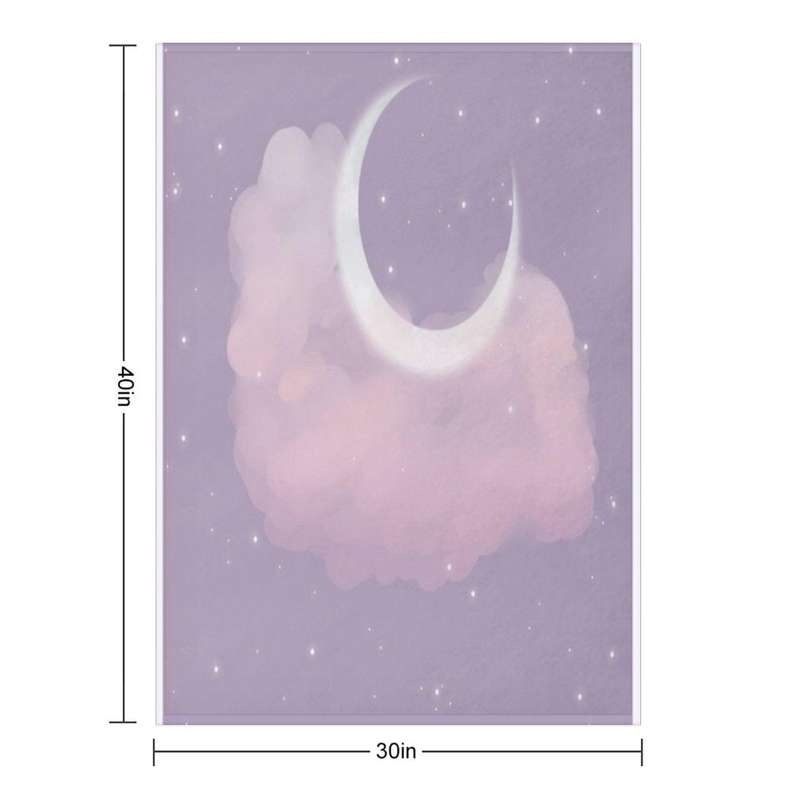 Purple Moon Throw Blanket
