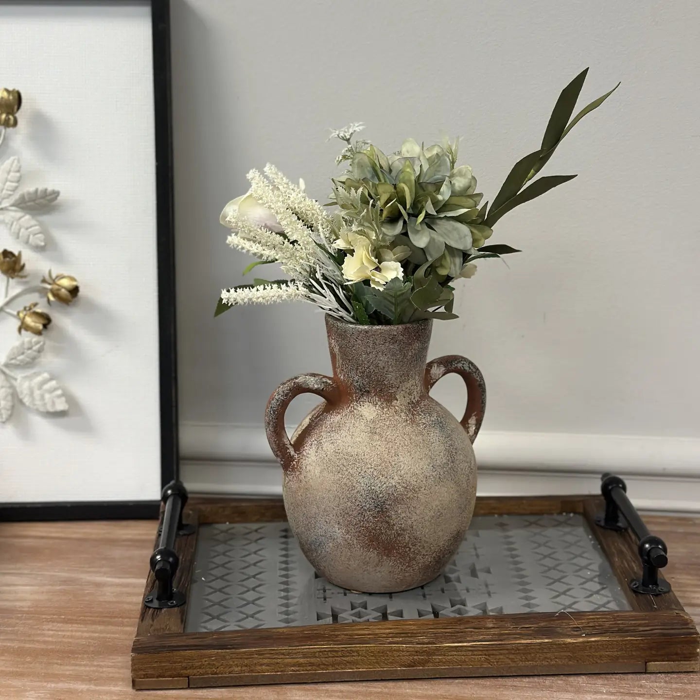 Rustic Aged Terracotta Vase