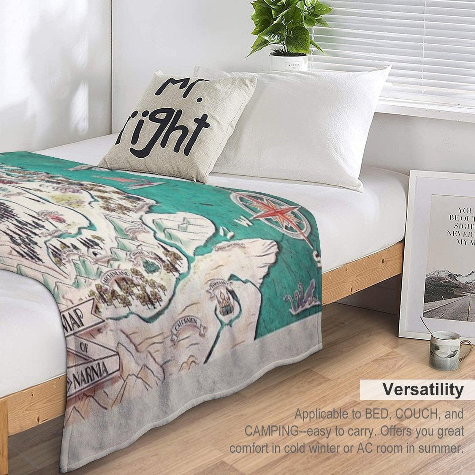 Map of Narnia Throw Blanket