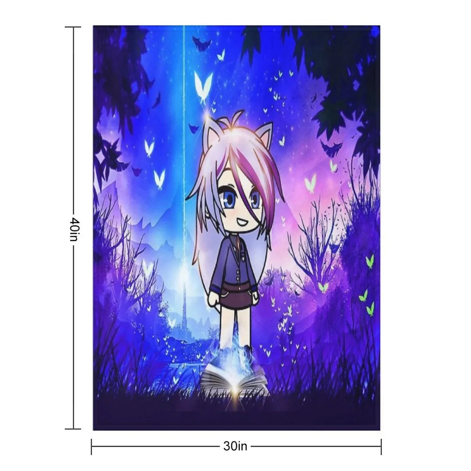 Gacha Life in The Magic Forest Throw Blanket