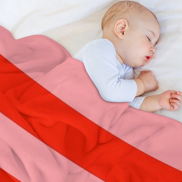 Red And Pink Stripes. Striped Durable Throw Blanket