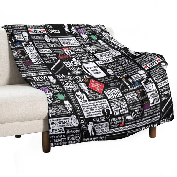 Wise Words From The Office - The Office Quotes Throw Blanket