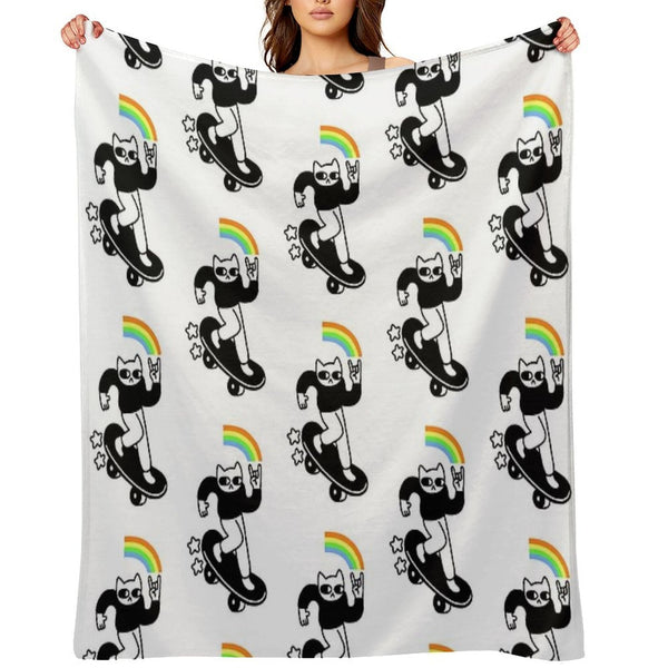 Coolest Cat Multi-functional Throw Blanket