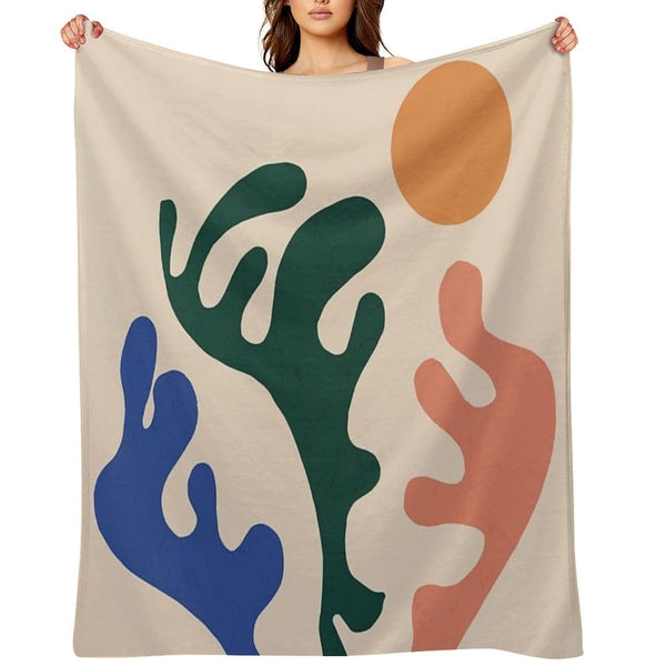 Matisse Abstract Shrink-resistant Throw Blanket