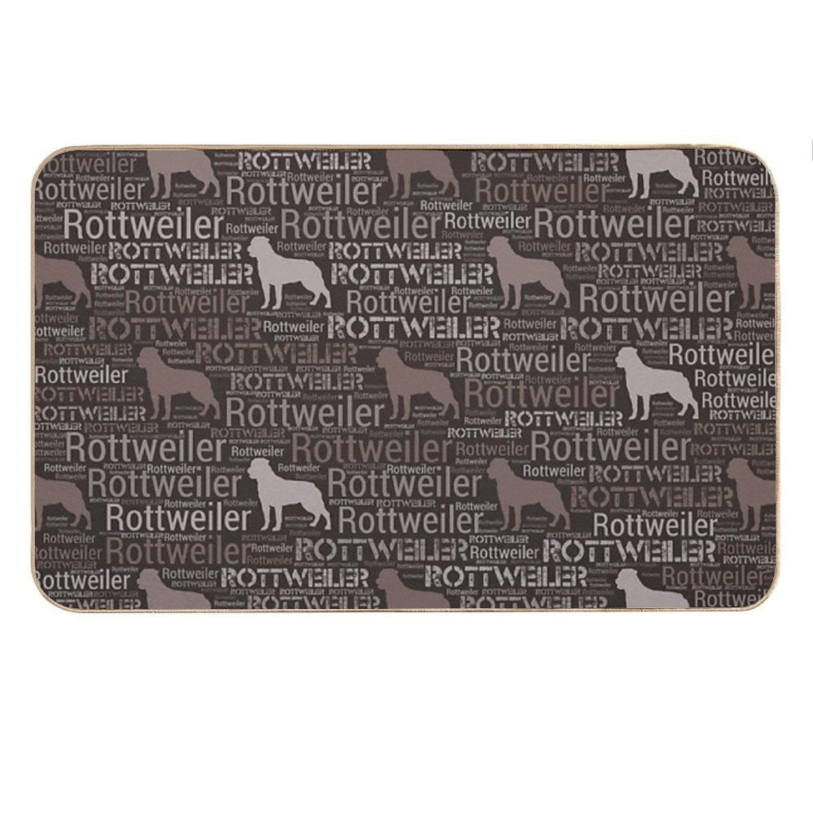 Rottweiler  - Metzgerhund Pattern Bath Mat