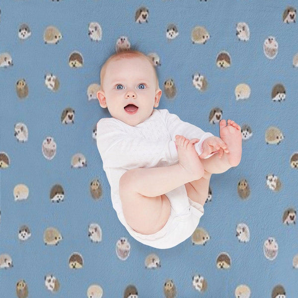 Hedgehog Pattern Throw Blanket