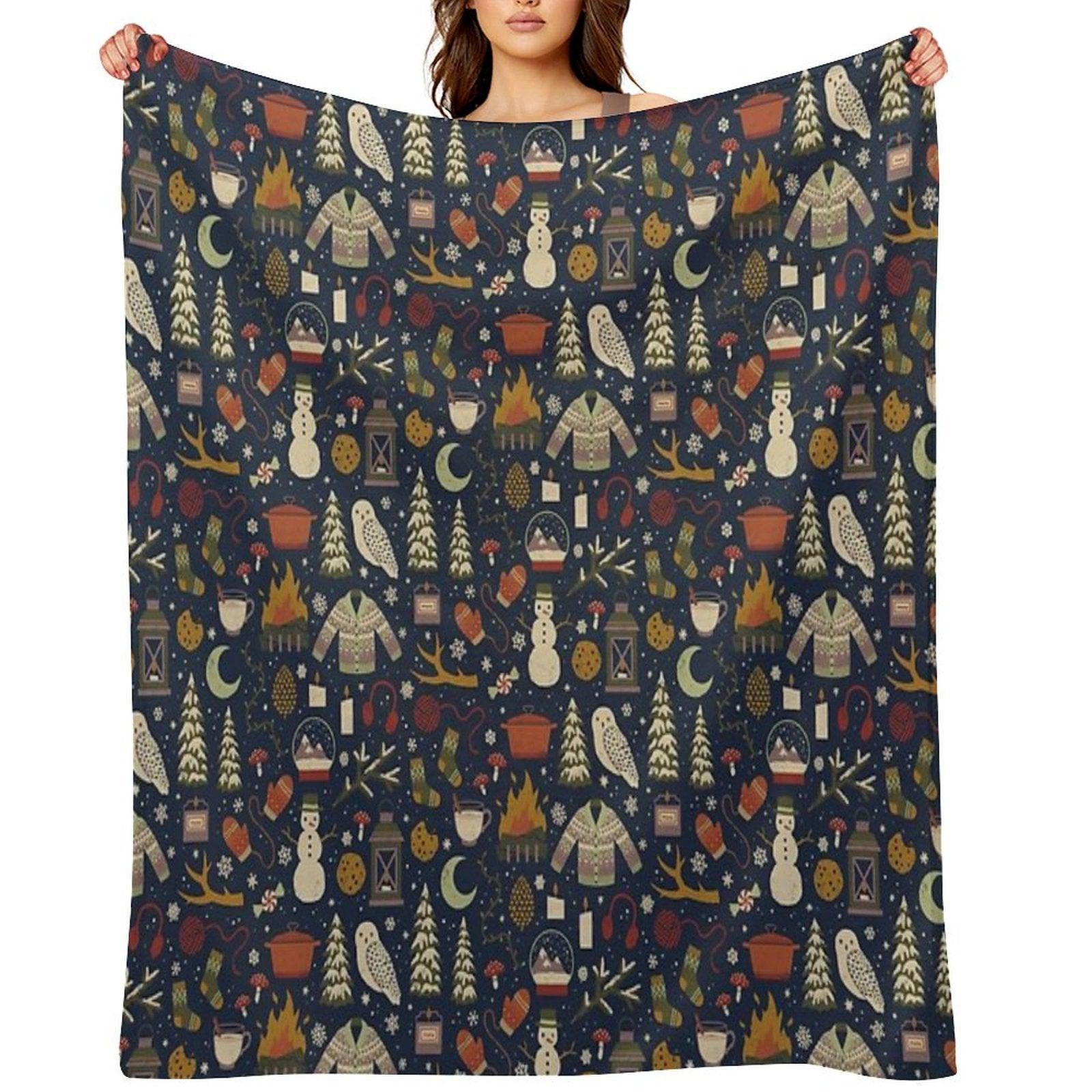 Winter Nights Throw Blanket