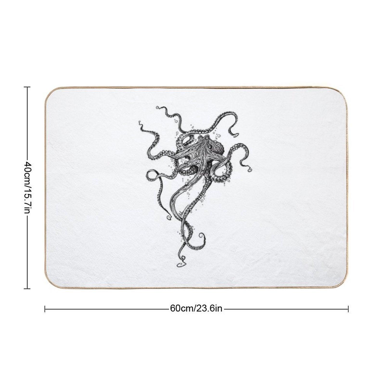 Octopus  Fade-Resistant Bath Mat