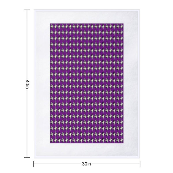 Star Mauve Design Pattern Compact Throw Blanket