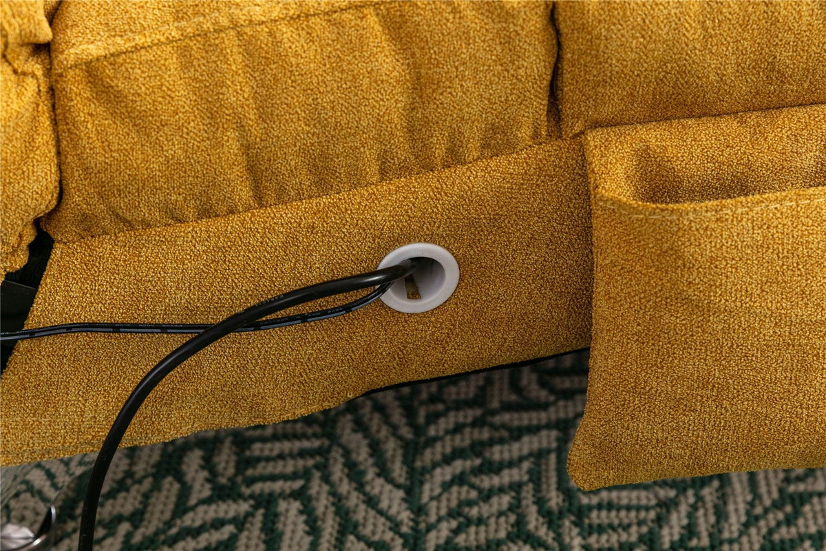 Linen Chaise Lounge Modern Message Chair