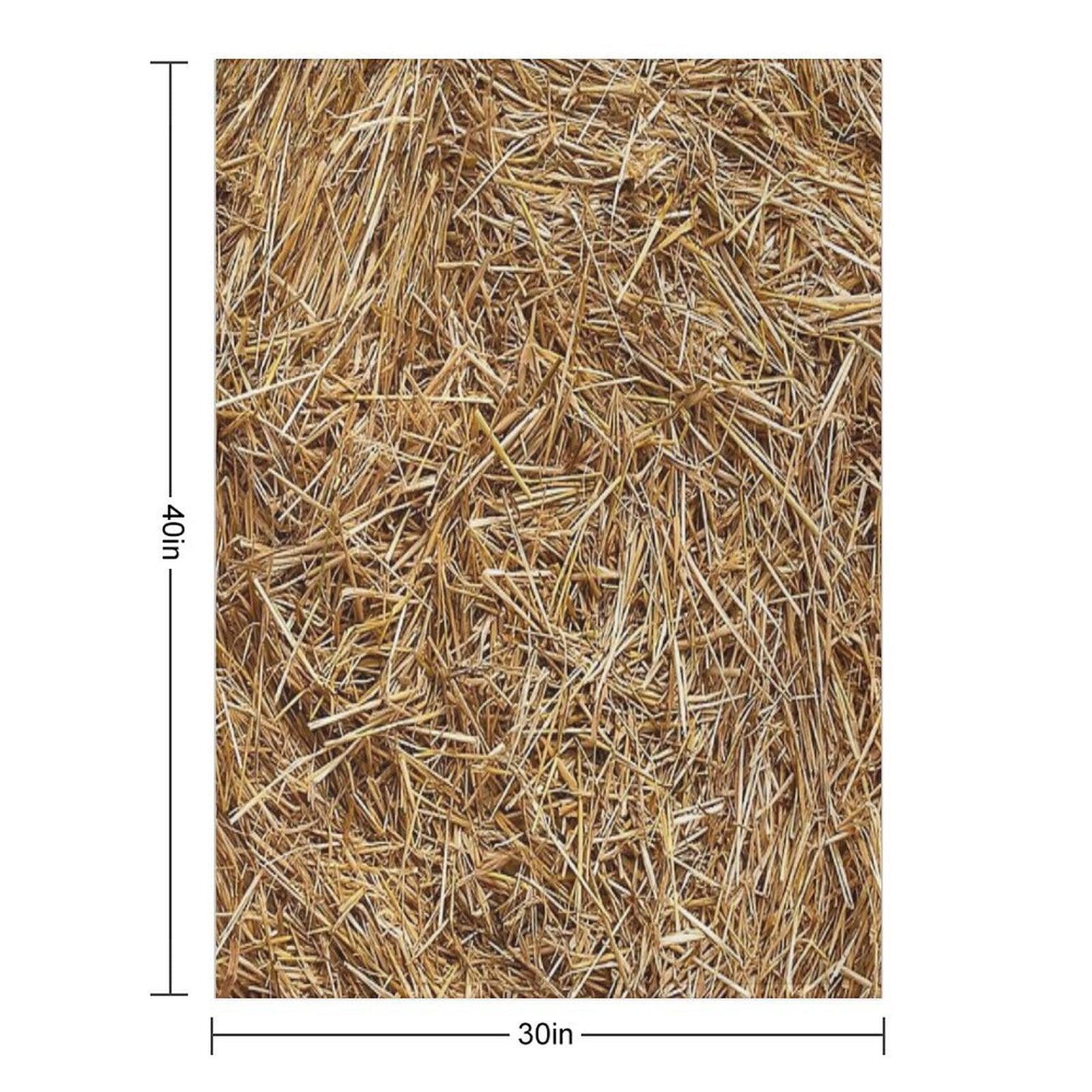Hay Straw Throw Blanket