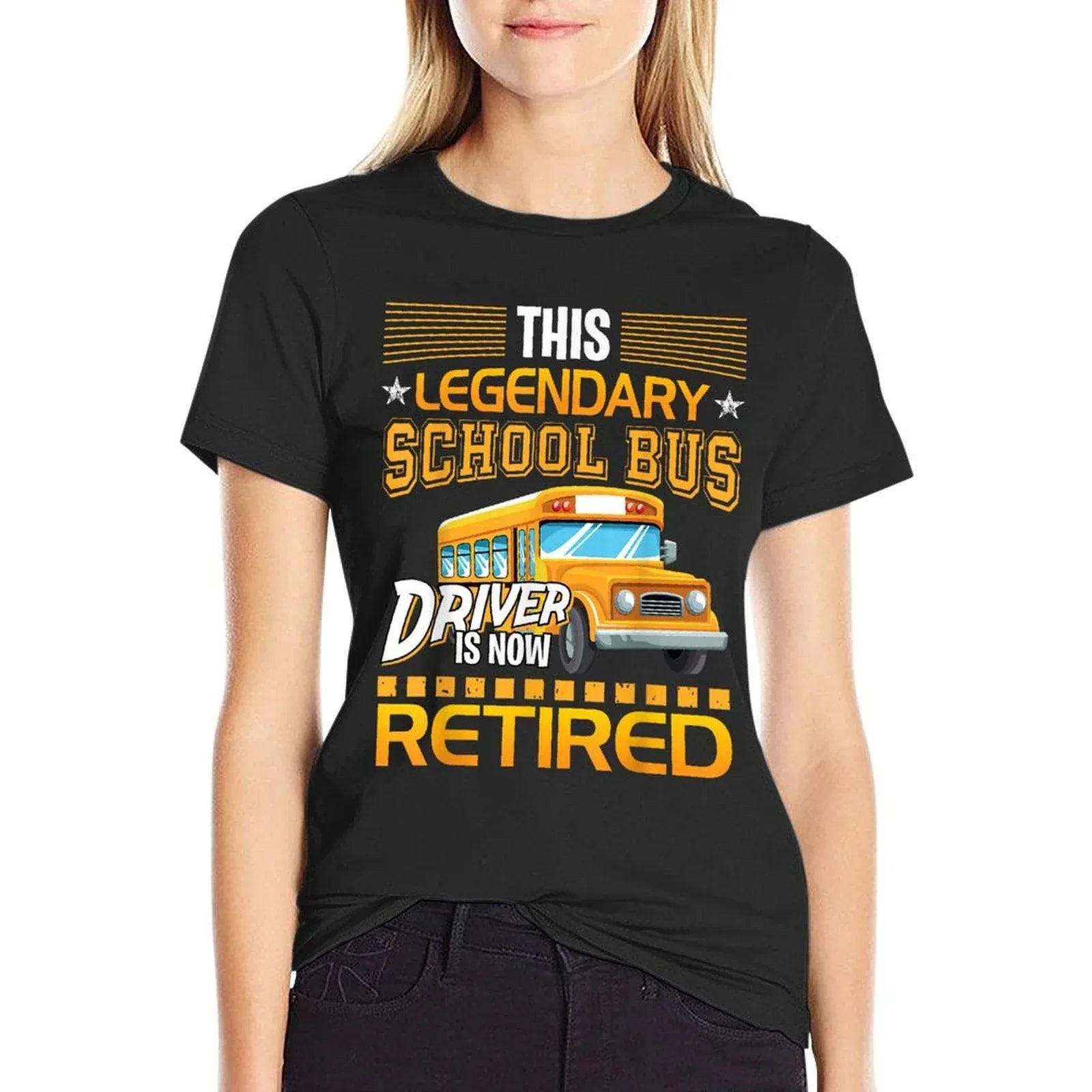 This Legendary School Bus Driver Is Now Retired T-Shirt