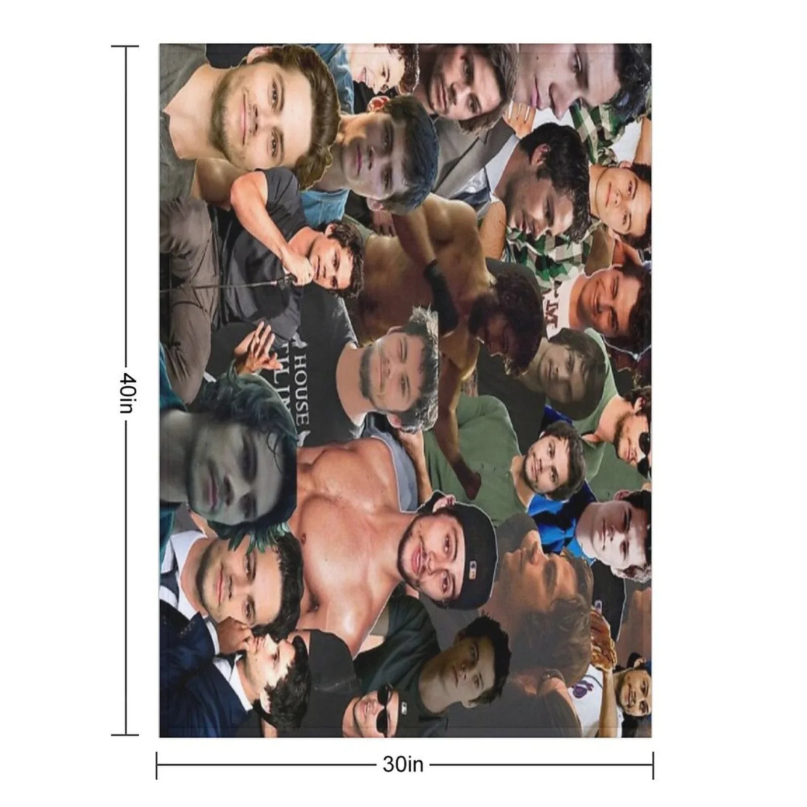 Dylan O’Brien Photo Collage Throw Blanket
