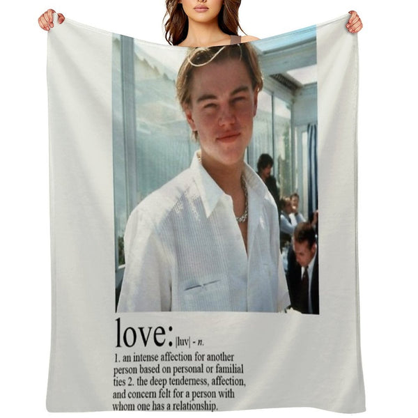 Leonardo Dicaprio Love Machine-washable Throw Blanket