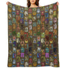 Large Monsters! Throw Blanket