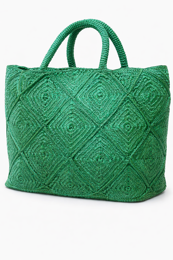 Nico Raffia Tote Bag