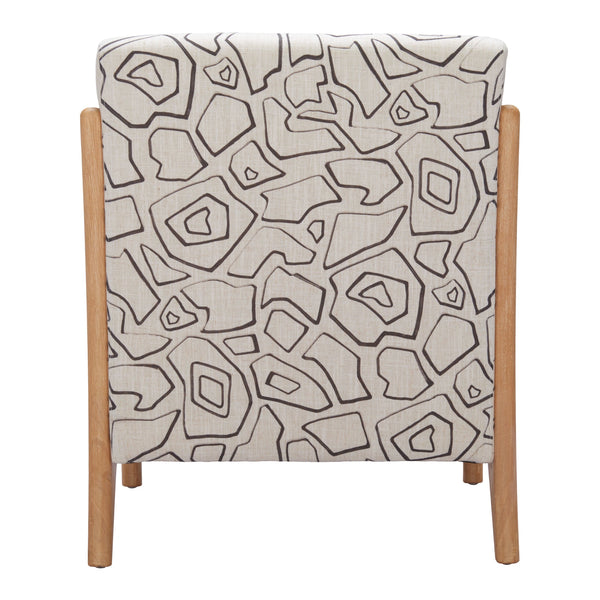Runa Accent Chair Beige & Natural