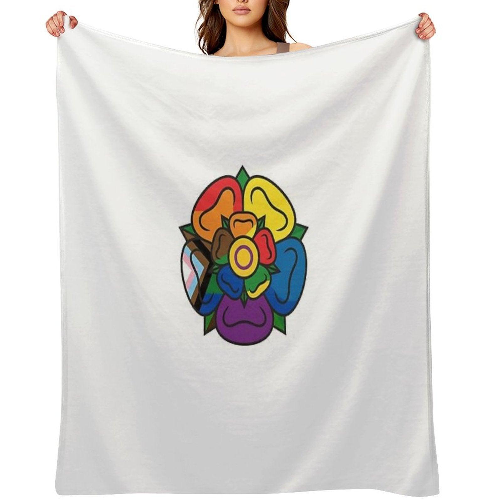 Pride Bloom Throw Blanket